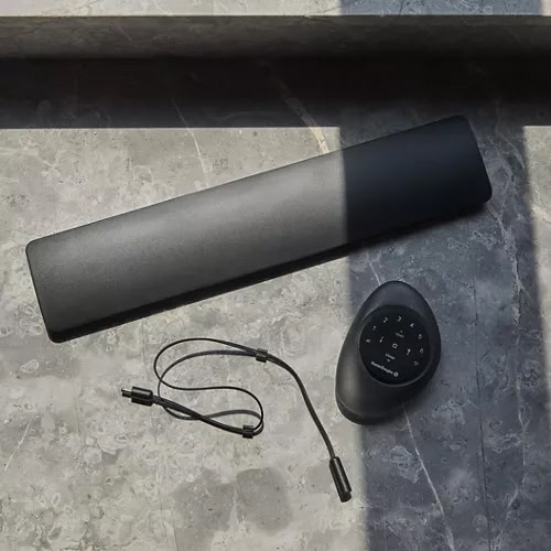 Noise-canceling outdoor patio speaker with Bluetooth connectivity, ideal for garden and backyard entertainment setups.