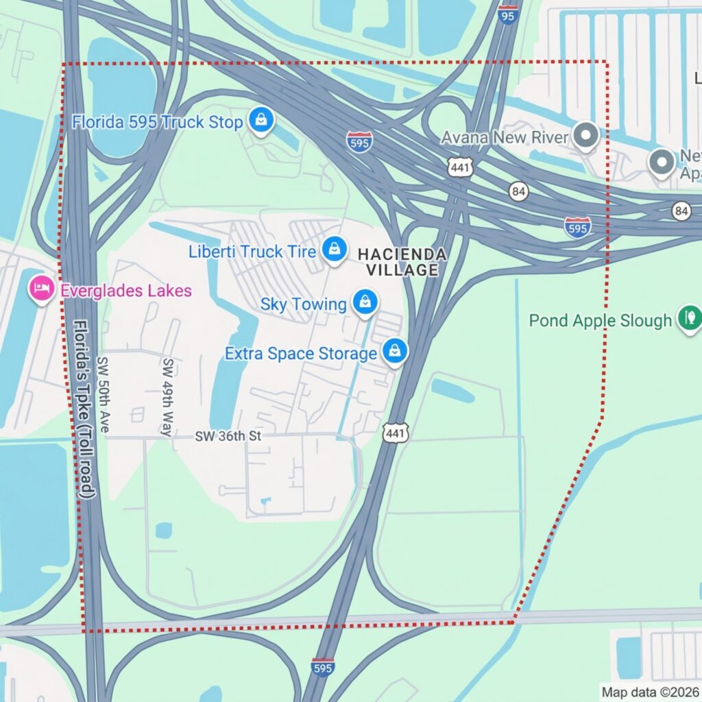 google maps image of Hacienda Village, Naples, FL