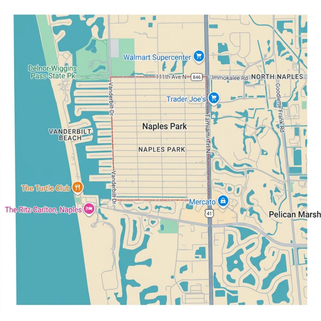 google maps image of Naples Park, FL
